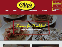 Tablet Screenshot of chipsrestaurants.com